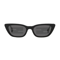 Fendi Fendi Sunglasses Cat Eye Full Rim, Shiny Black Frame and Smoke Mirror Pattern Lens FE40089I01C