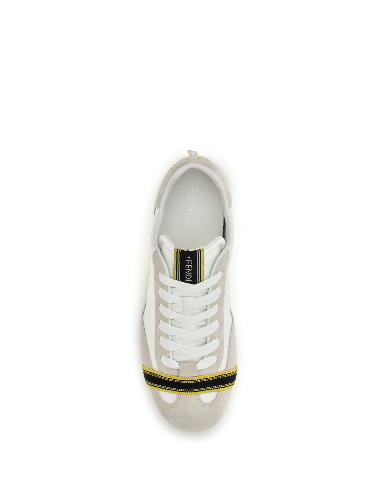 FENDI Fendi Men Wrap Suede And Fabric Sneakers