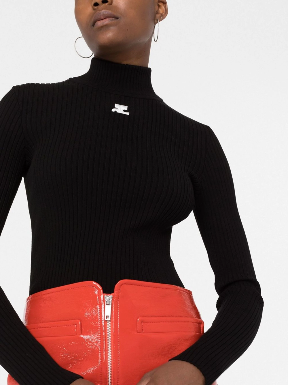 COURREGES Courreges Women Ribbed Sweater