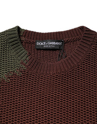 Dolce & Gabbana Multicolor Cotton Abstract Men Pullover Men's Sweater
