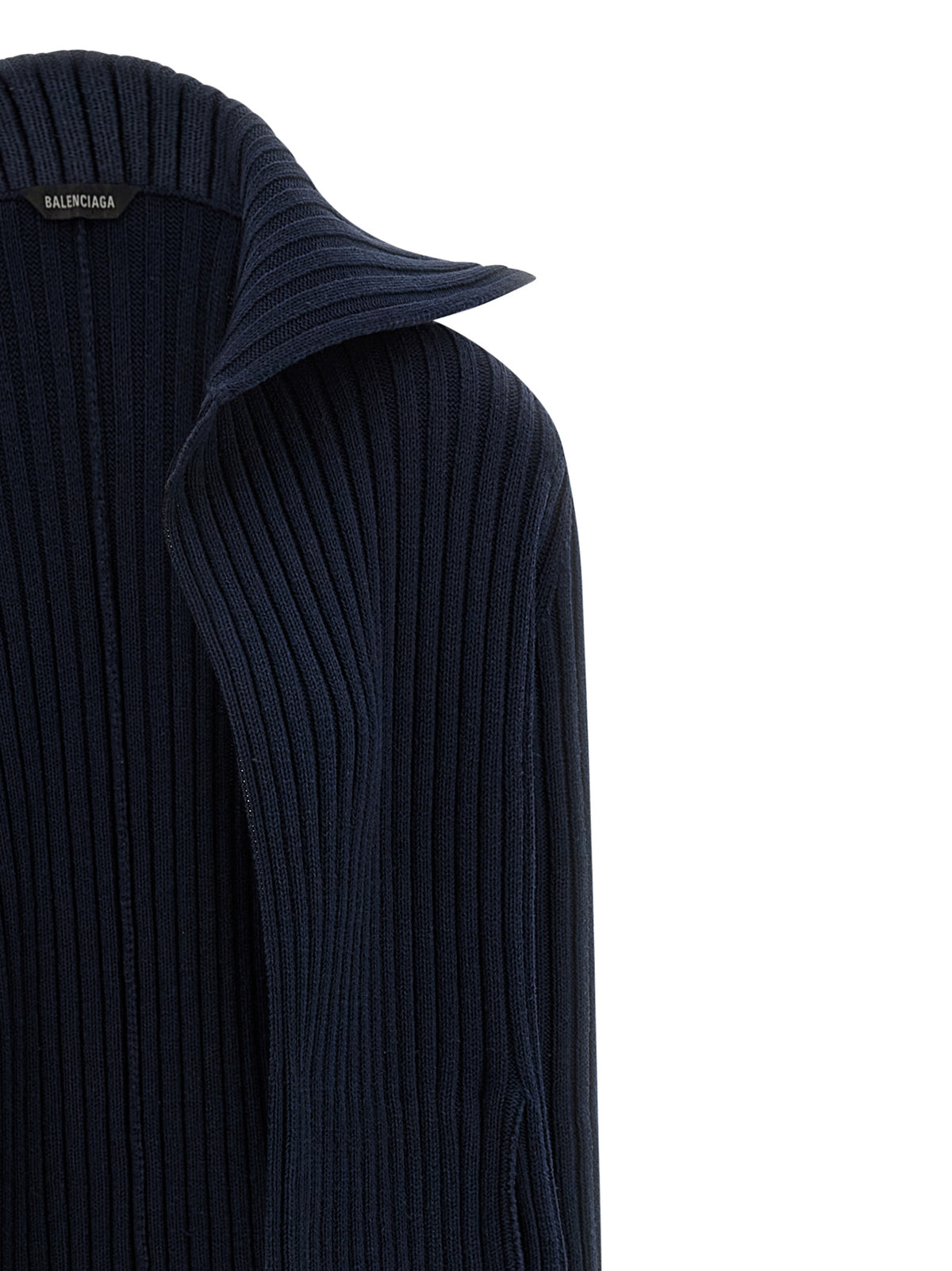Balenciaga Women Ribbed Cardigan