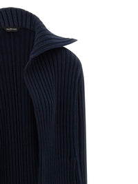 Balenciaga Women Ribbed Cardigan