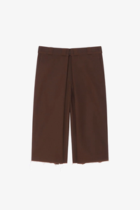 Givenchy Pleated Extra Large Chino Short_Brown