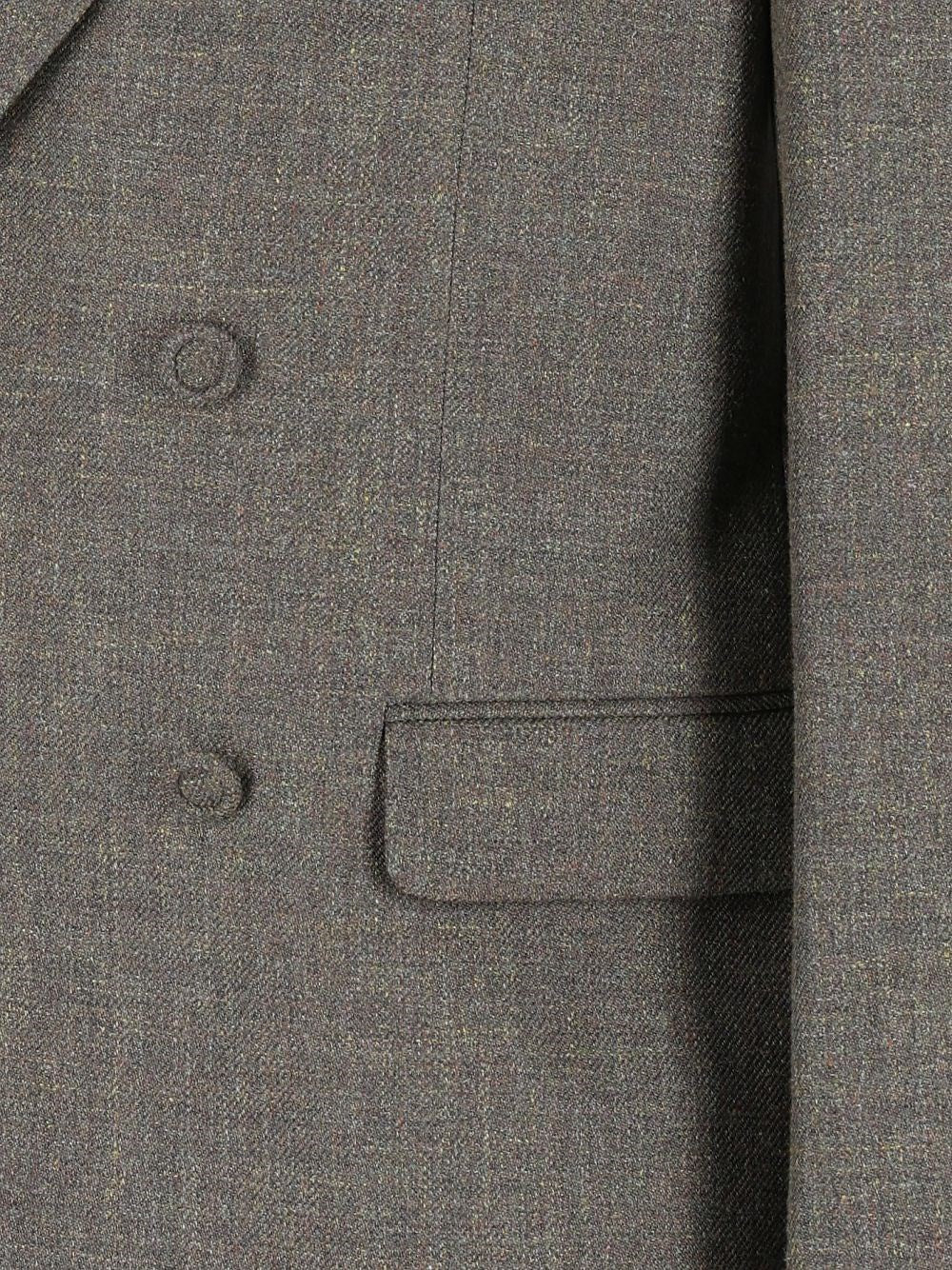 Valentino Garavani Valentino Garavani Men Double-Breasted Wool And Linen Blazer