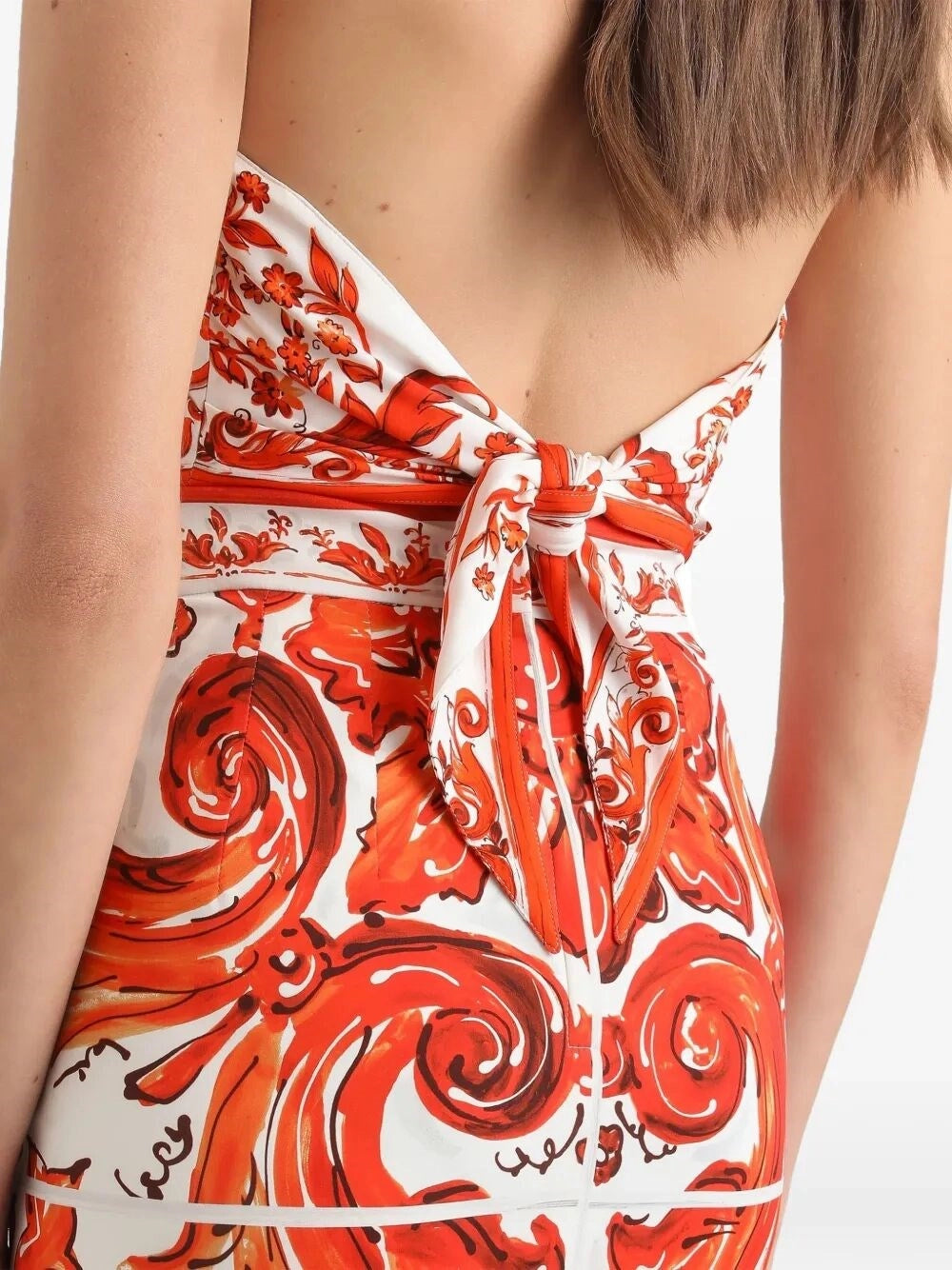 Dolce & Gabbana Women Majolica-Print Charmeuse Top