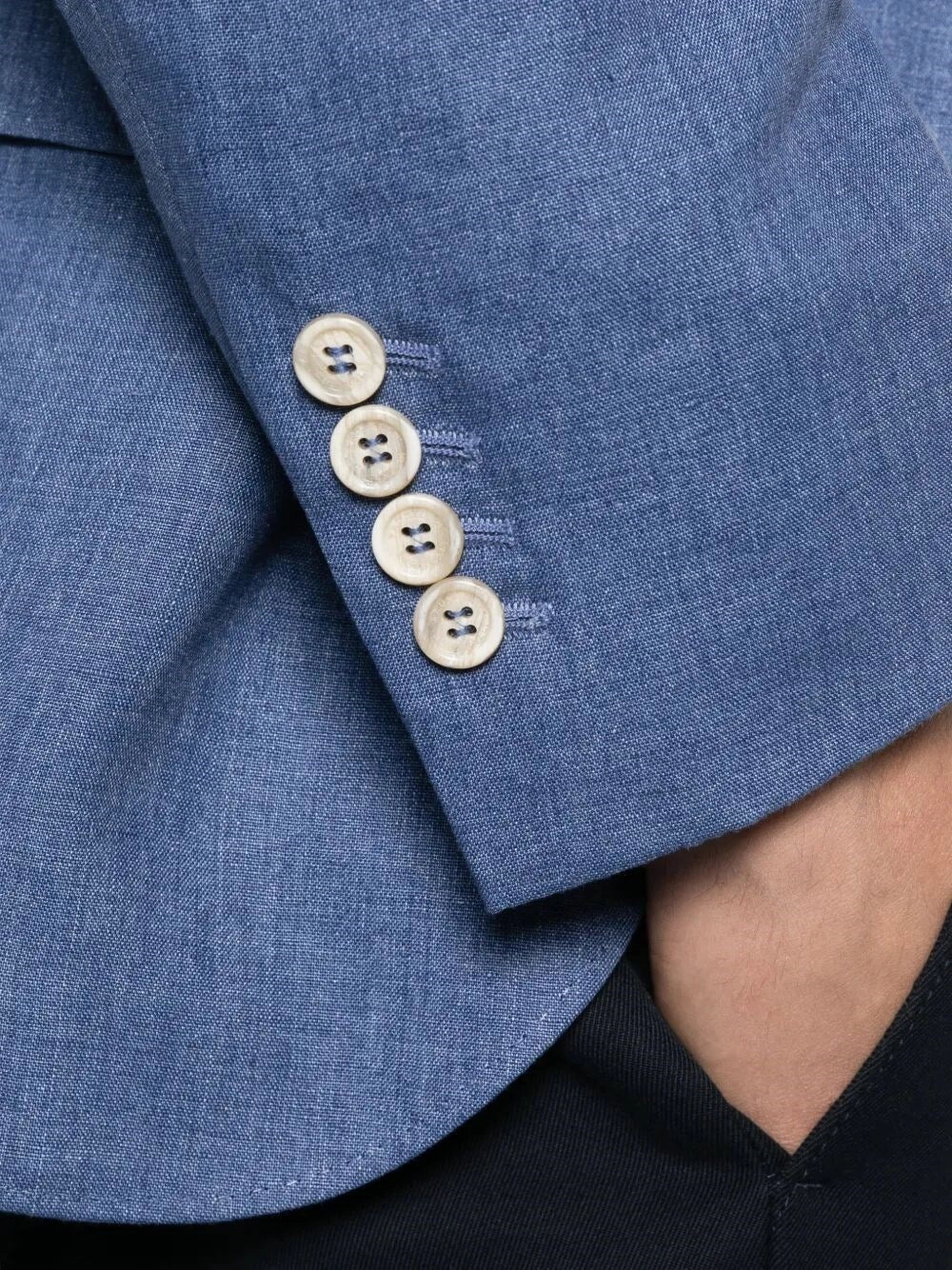 Brunello Cucinelli Men Linen Deconstructed Blazer