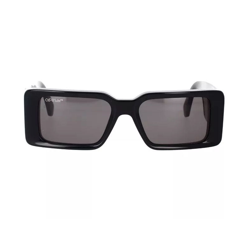 Off-White Sunglasses Rectangle Full Rim, White Frame and Dark Grey Lens OERI097MILANO0107