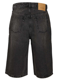 Ami Men Large Fit Bermuda Shorts Used Denim