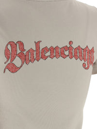 BALENCIAGA Balenciaga Women Logo Print T-Shirt