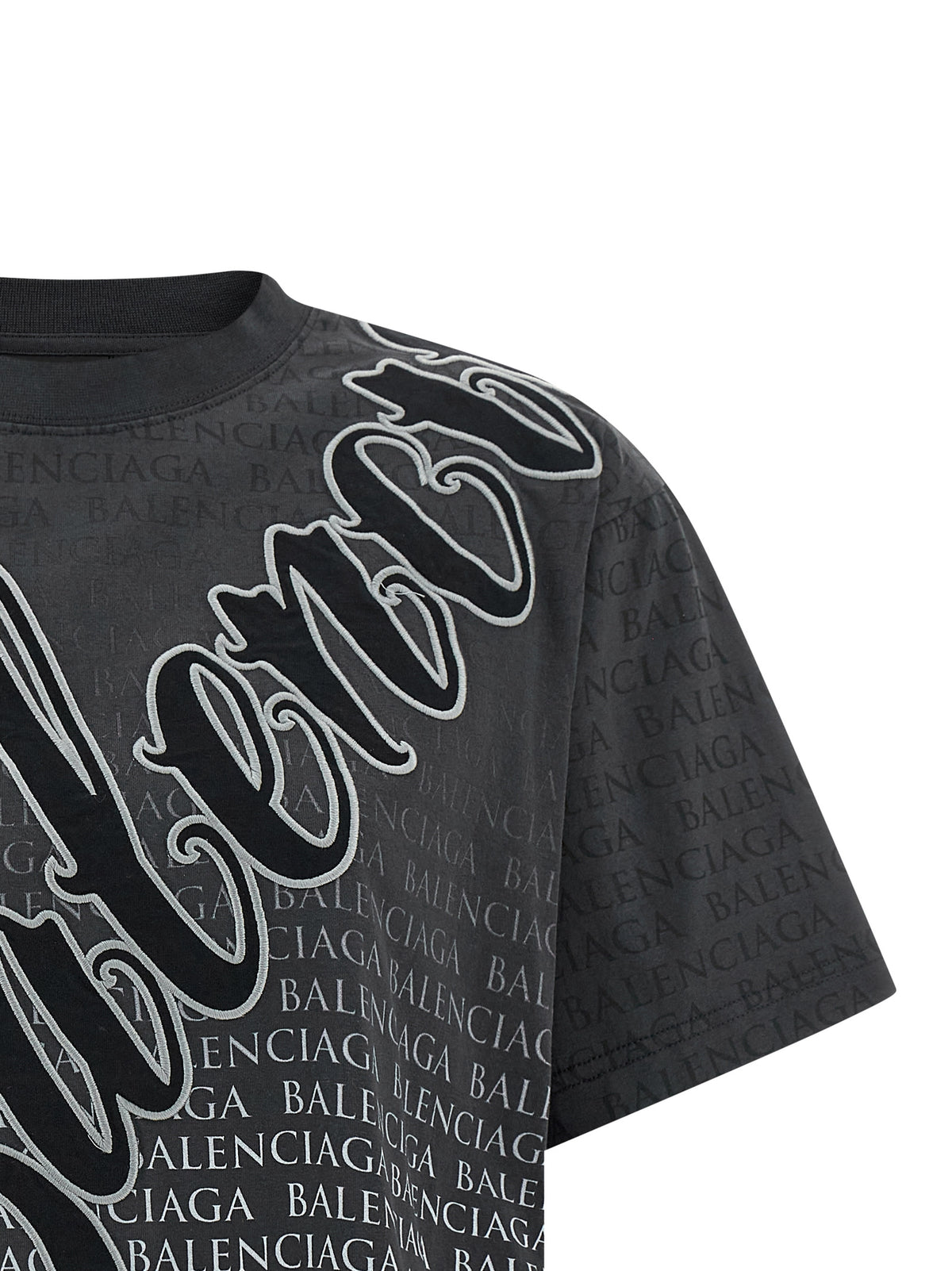 Balenciaga Women 'Cursive' T-Shirt