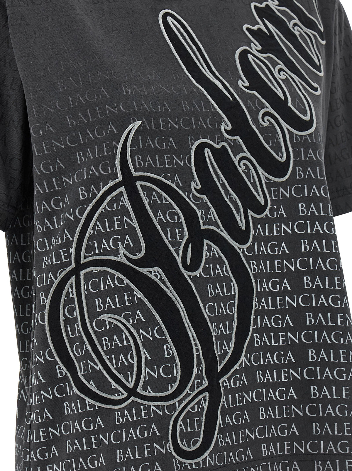 Balenciaga Women 'Cursive' T-Shirt