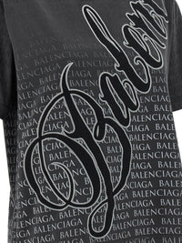 Balenciaga Women 'Cursive' T-Shirt