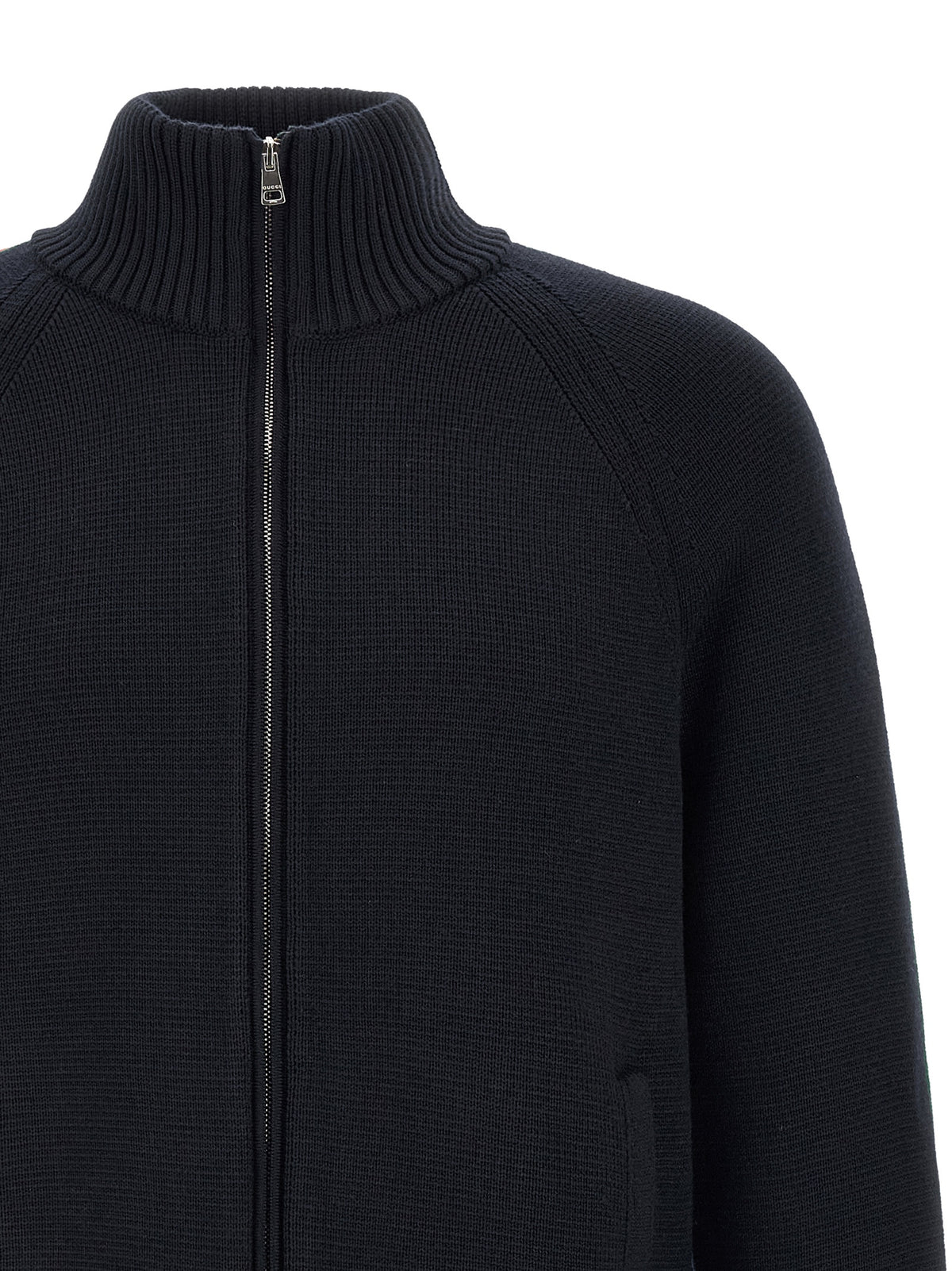 GUCCI Gucci Men Gucci Web Ribbon Knitted Jacket