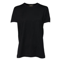 Dolce & Gabbana Black Cotton DG Print Short Sleeve Top Women's T-shirt