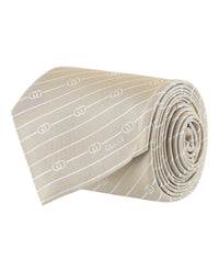 Gucci Mens Interlocking G Silk Jacquard Tie