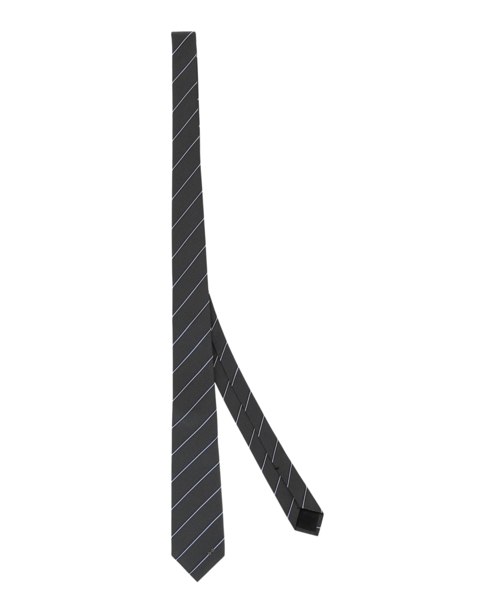 Gucci Mens Striped Horsebit Silk Jacquard Tie