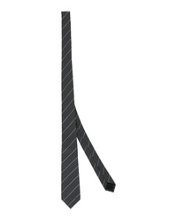 Gucci Mens Striped Horsebit Silk Jacquard Tie