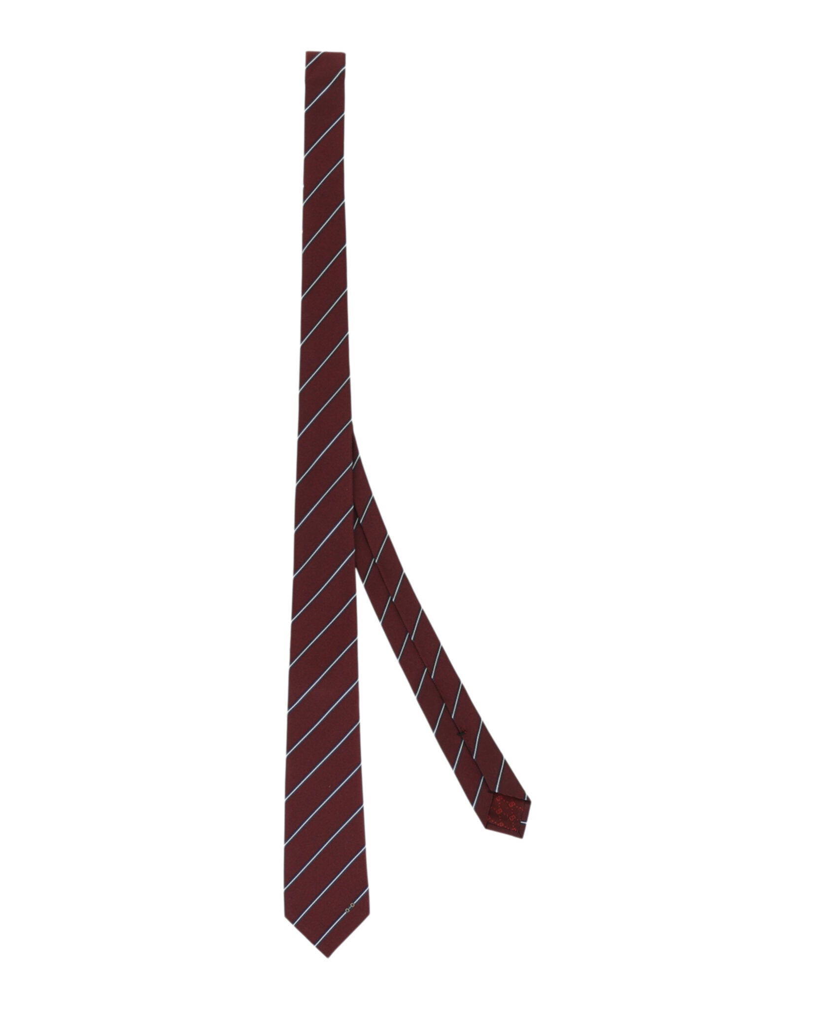 Gucci Mens Striped Horsebit Silk Jacquard Tie