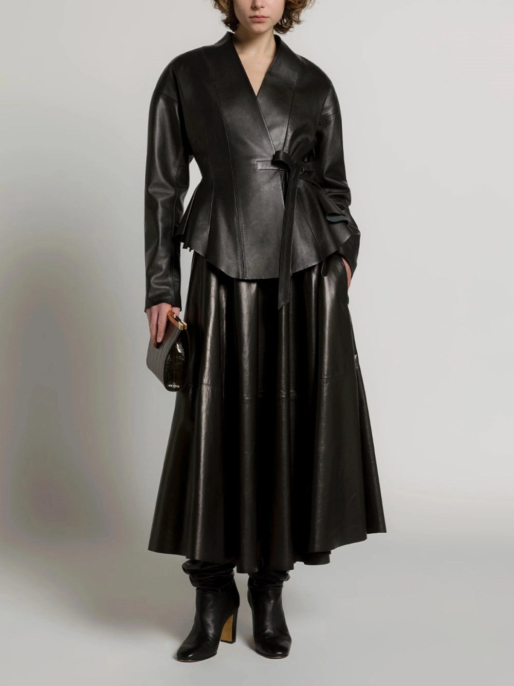 Alberta Ferretti Women Leather Jacket