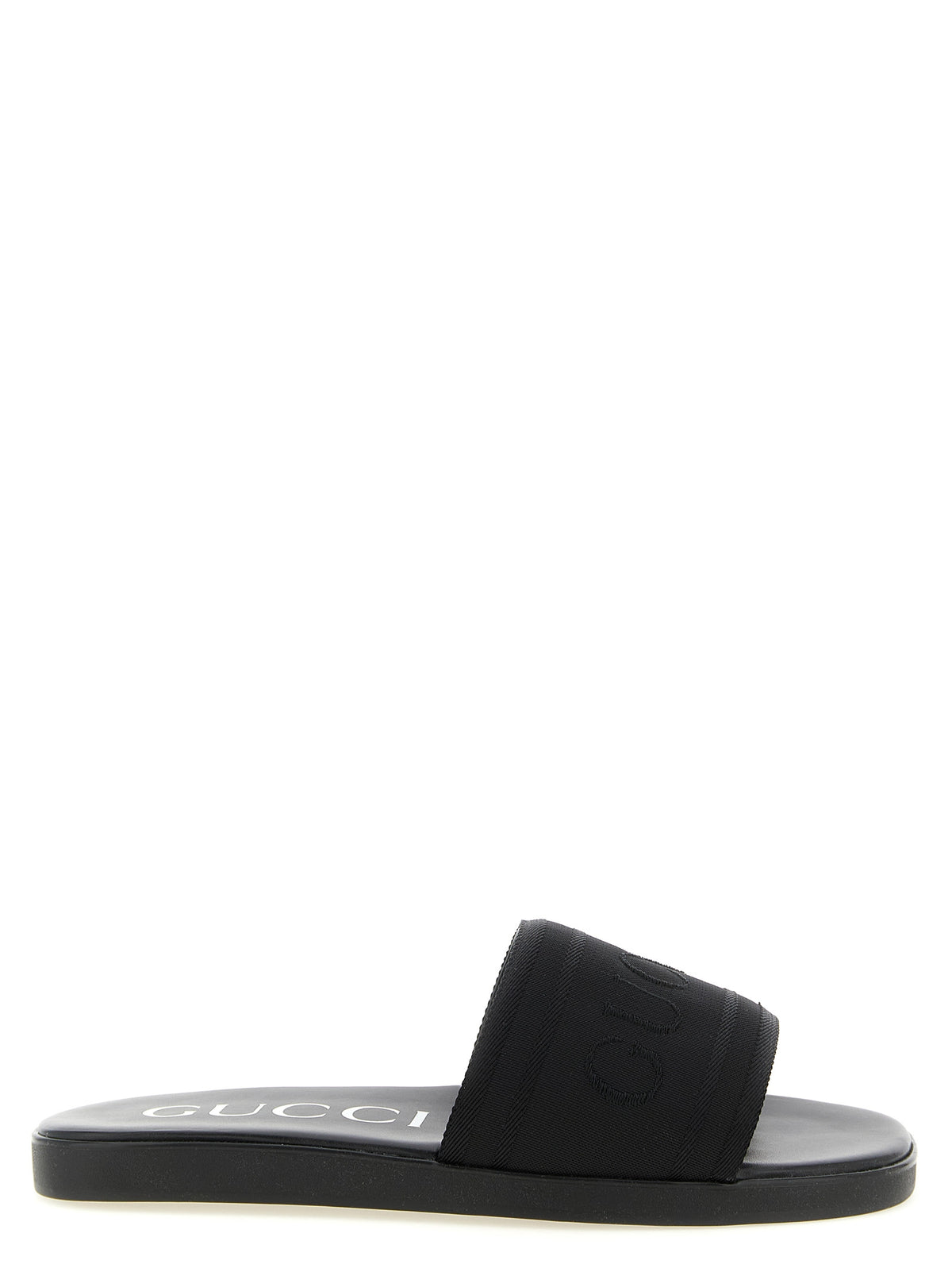 Gucci Men Jacquard Logo Slides