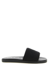 Gucci Men Jacquard Logo Slides