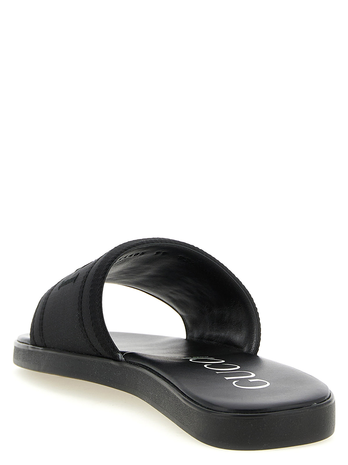 Gucci Men Jacquard Logo Slides