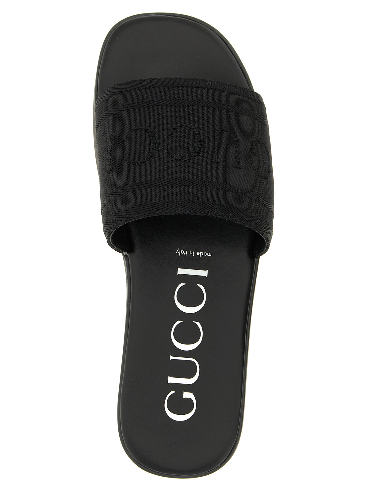 Gucci Men Jacquard Logo Slides