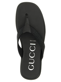 GUCCI Gucci Men Jacquard Thong Sandals
