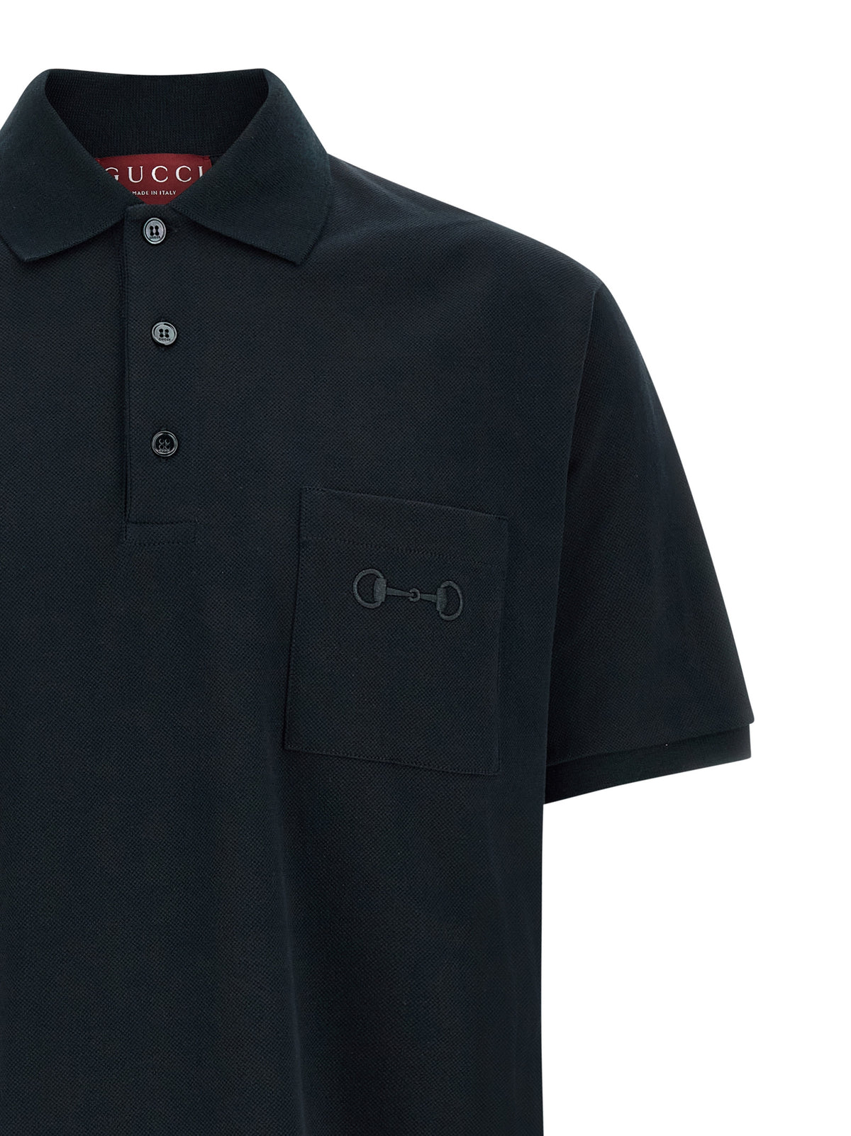 GUCCI Gucci Men 'Morsetto' Embroidery Polo Shirt