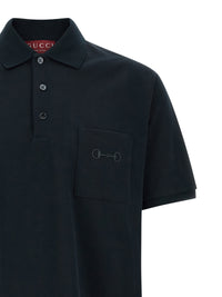 GUCCI Gucci Men 'Morsetto' Embroidery Polo Shirt