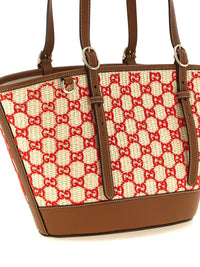 Gucci Women Small Woven Shopping Bag