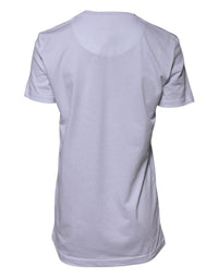 Dolce & Gabbana White Cotton Goodluck 2023 Crew Neck Women's T-shirt (Pre-Loved)