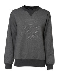 Dolce & Gabbana Gray DG Logo Embroidered Pullover Women's Sweater
