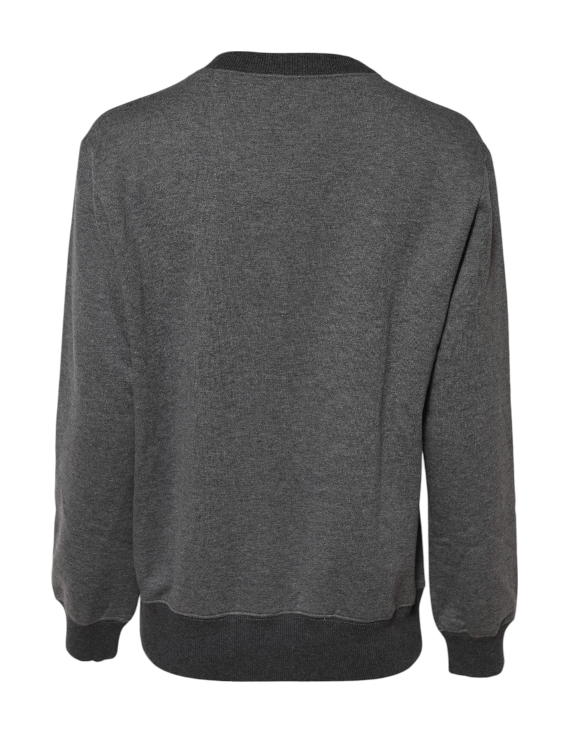 Dolce & Gabbana Gray DG Logo Embroidered Pullover Women's Sweater