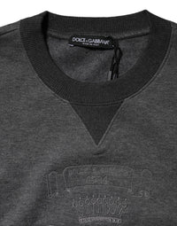 Dolce & Gabbana Gray DG Logo Embroidered Pullover Women's Sweater