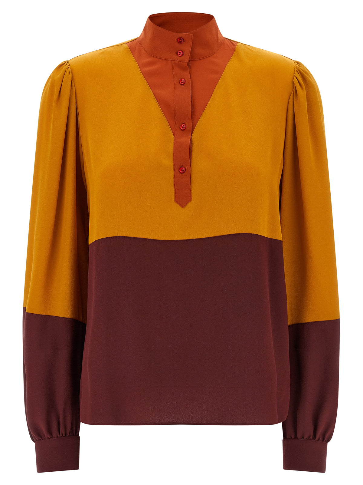 Saint Laurent Women Color-Block Blouse