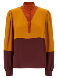 Saint Laurent Women Color-Block Blouse