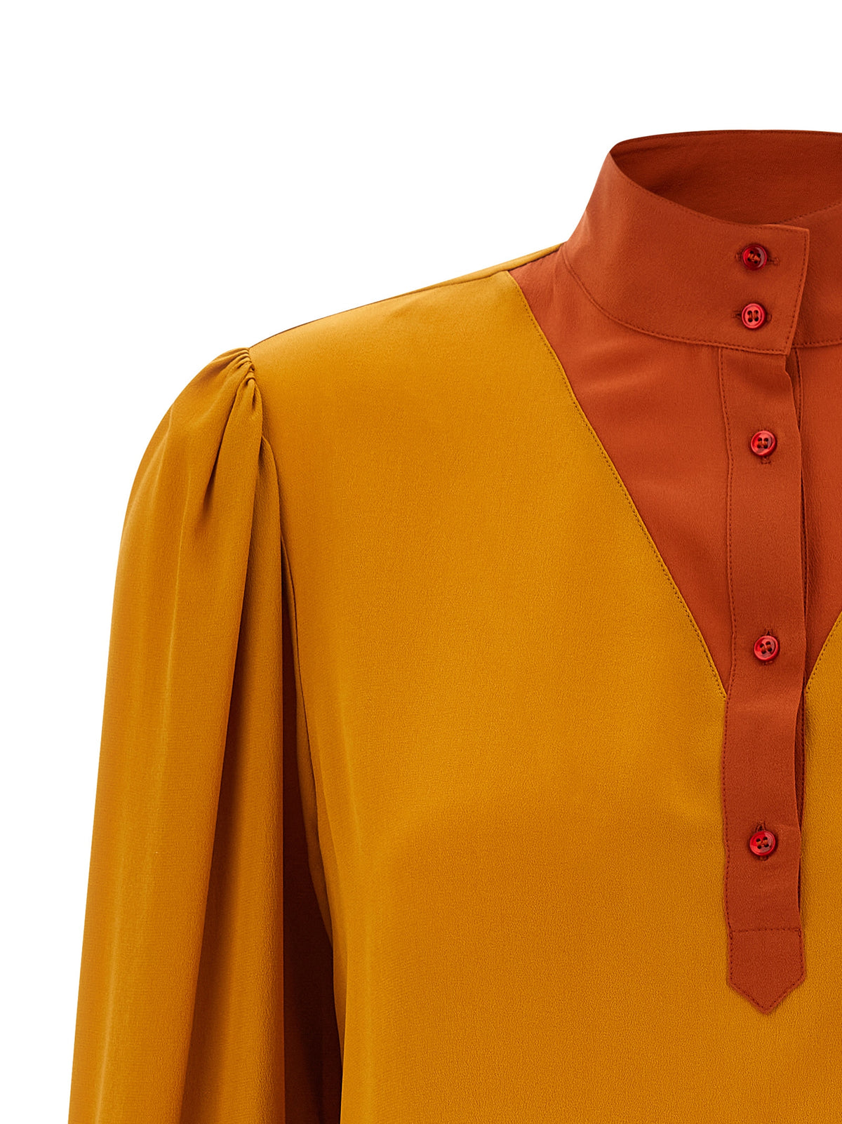 Saint Laurent Women Color-Block Blouse