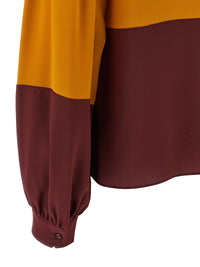 Saint Laurent Women Color-Block Blouse
