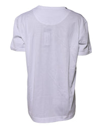 Dolce & Gabbana White Cotton Goodluck 2022 Crew Neck Women's T-shirt