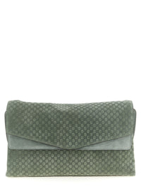 Gucci Women Gg Large Suede Shoulder Bag
