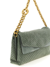Gucci Women Gg Large Suede Shoulder Bag