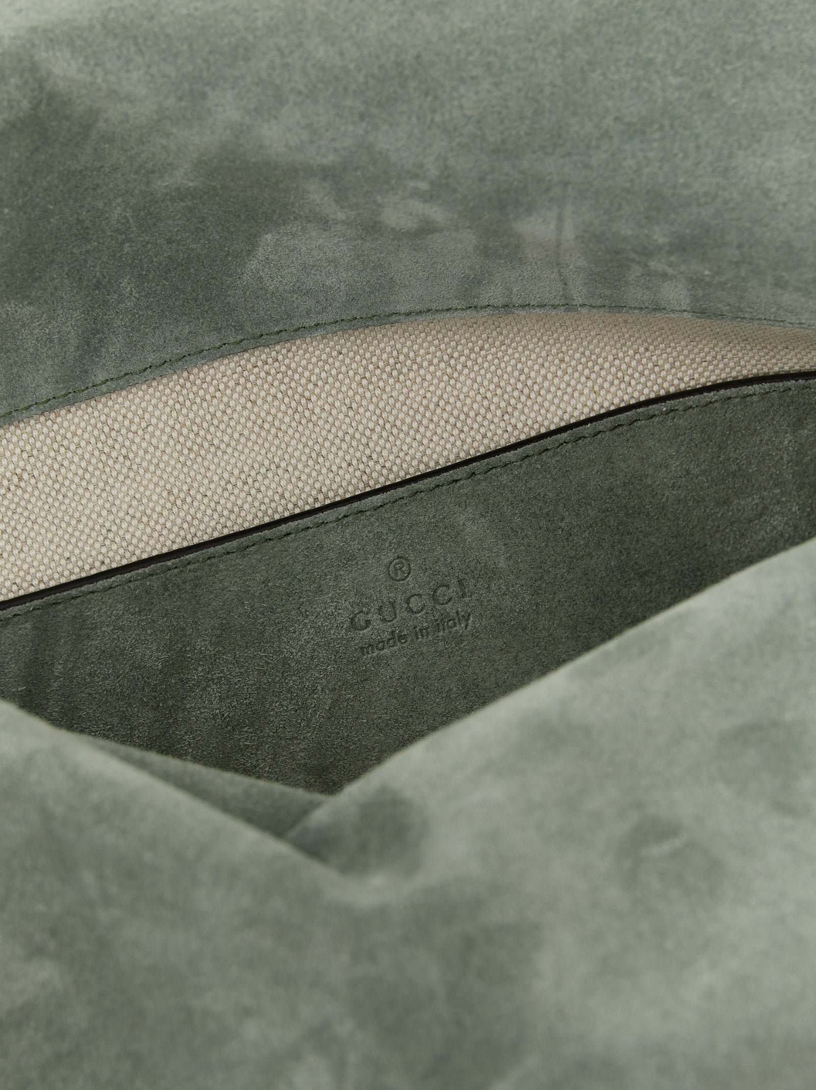 Gucci Women Gg Large Suede Shoulder Bag