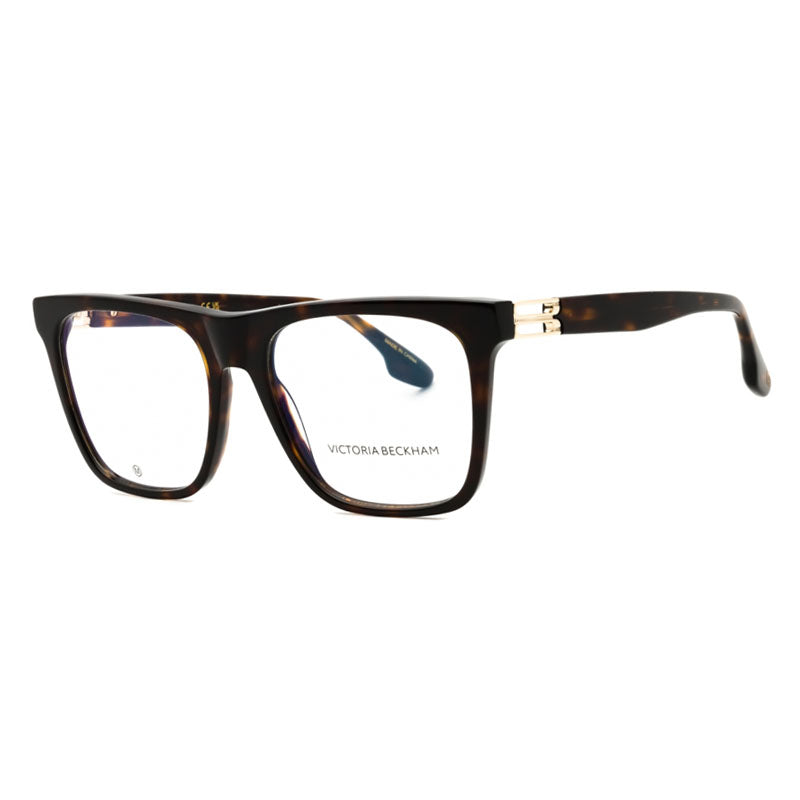 Victoria Beckham Victoria Beckham Eyeglasses Square Full Rim, Dark Havana Frame and Clear Demo Lenses Lens VB2679334
