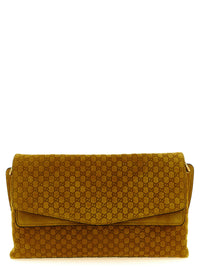 Gucci Women Gg Medium Suede Shoulder Bag