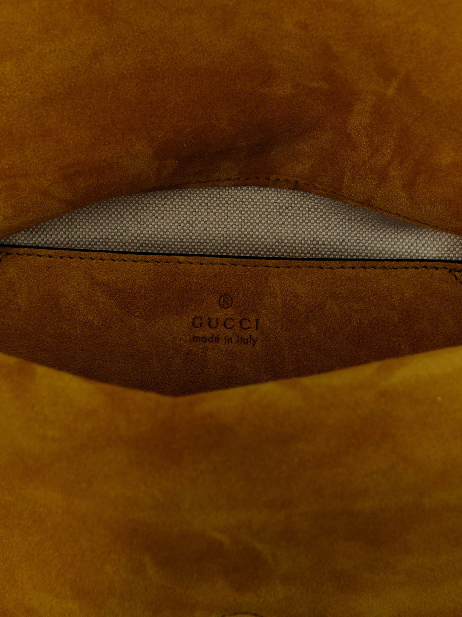 Gucci Women Gg Medium Suede Shoulder Bag
