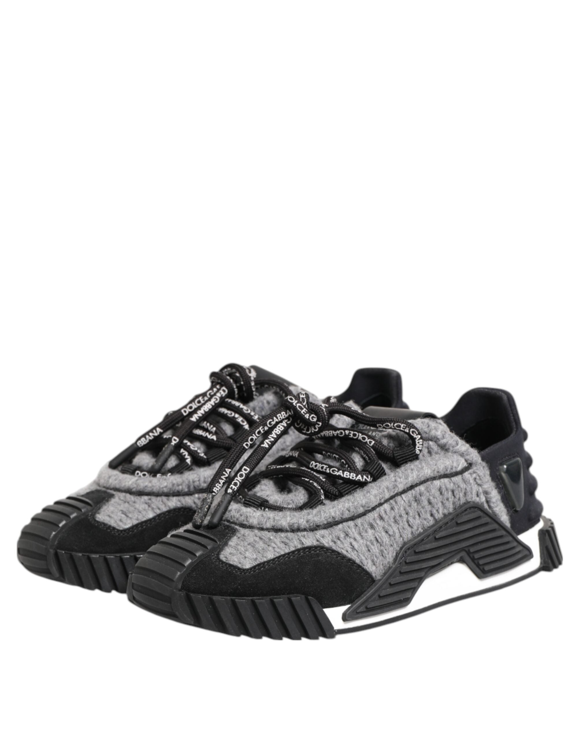 Dolce & Gabbana Dolce & Gabbana Black Gray NS1 Low Top Sneakers Women's Shoes