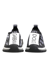 Dolce & Gabbana Black White Sorrento Low Top Sneakers Women's Shoes