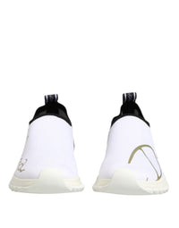 Dolce & Gabbana White Black Low Top Sorrento Sneakers Women's Shoes