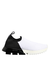Dolce & Gabbana White Black Low Top Sorrento Sneakers Women's Shoes